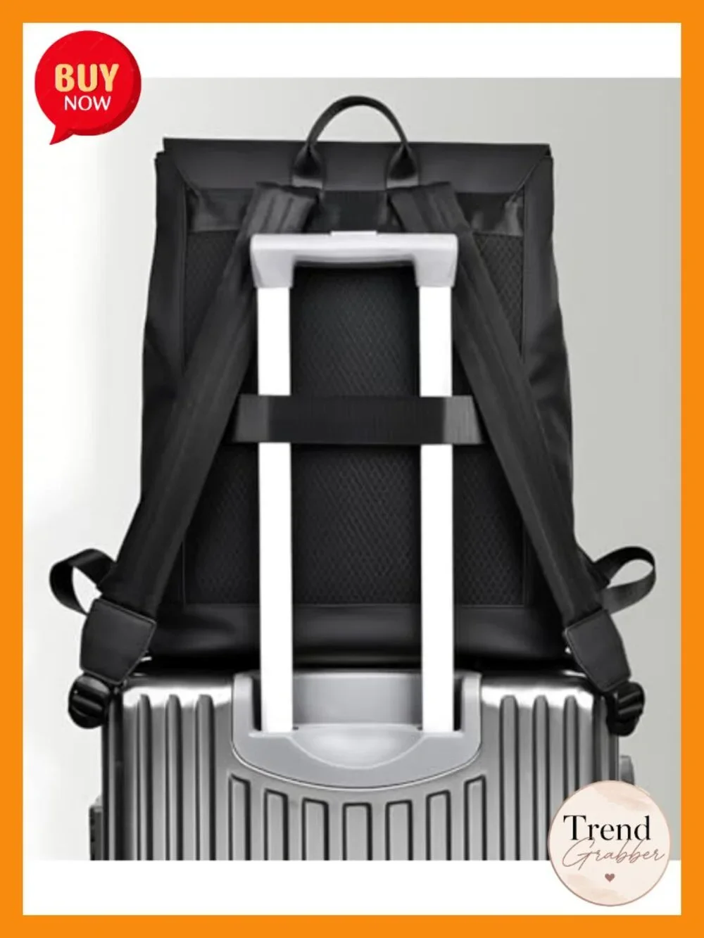 Modern Minimalist Travel Backpack Faux Leather Waterproof Daypack